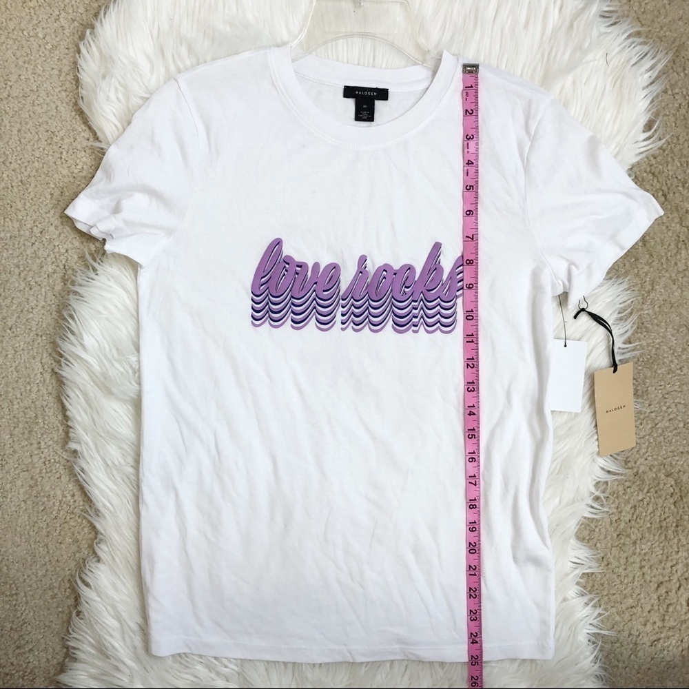 New Halogen Love Rocks Graphic Tee - Picture 9 of 11